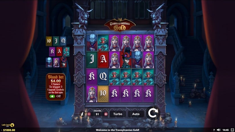Transylvanian Gold slot screen 1