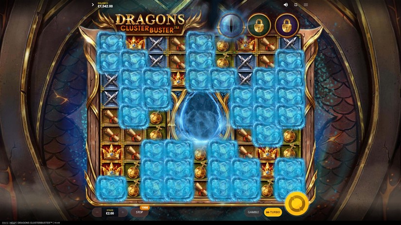 Dragons Clusterbuster slot screen 4