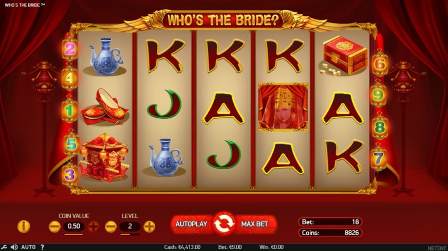Who’s The Bride slot screen 1
