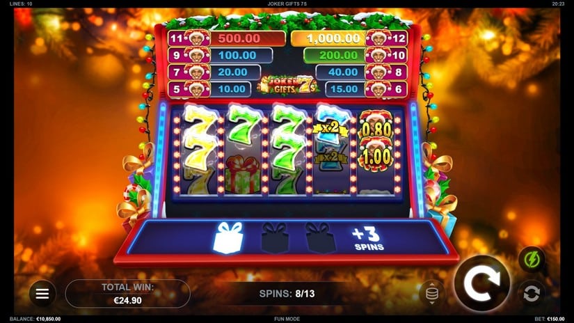 Joker Gifts 7s slot screen 6
