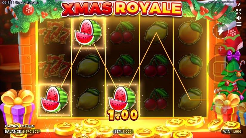 XMAS Royale slot screen 3