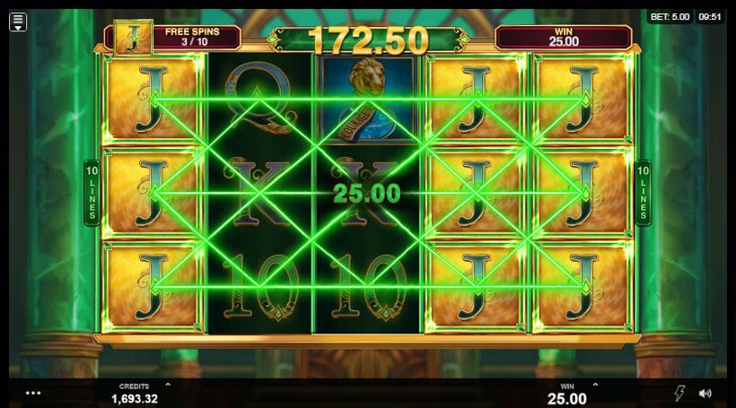 Book of Oz slot screen 5