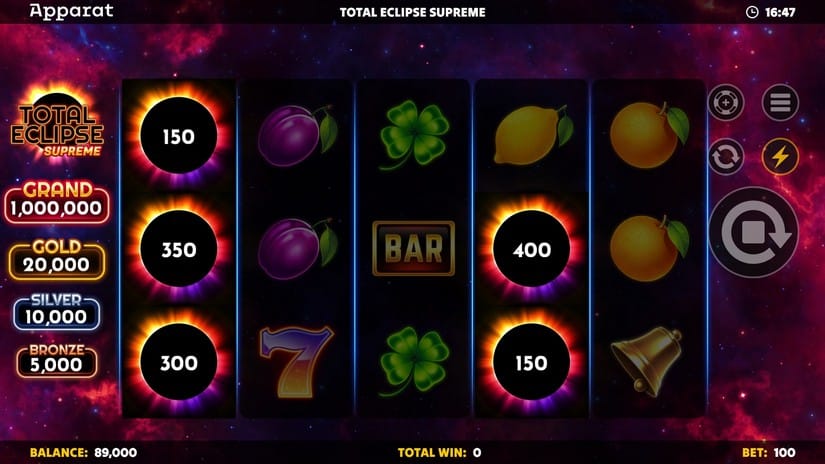 Total Eclipse Supreme slot screen 3