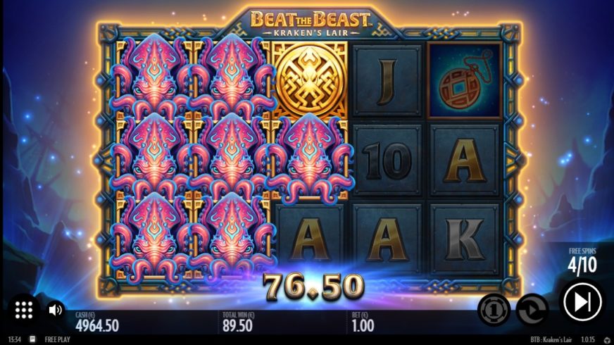Beat the Beast: Kraken’s Lair slot screen 3