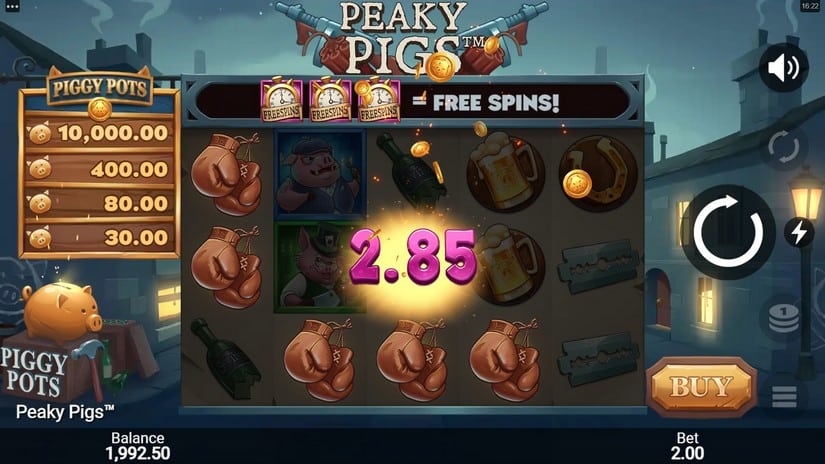 Peaky Pigs slot screen 2