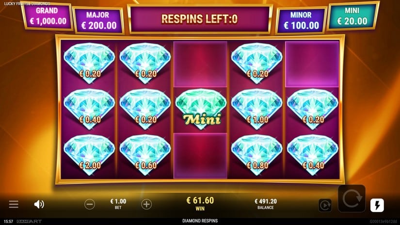 Lucky Fruits & Diamonds slot screen 5