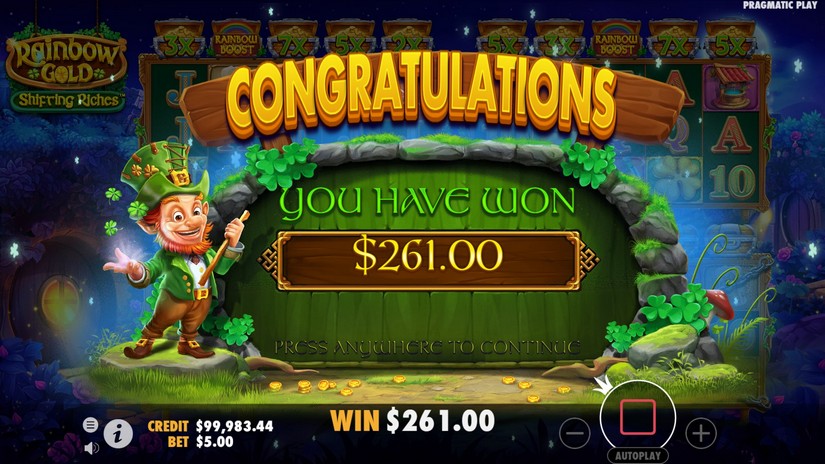 Rainbow Gold slot screen 6