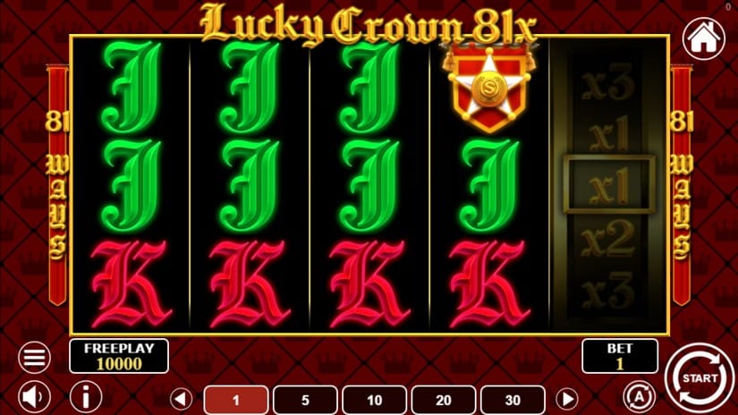 Lucky Crown 81x slot screen 1