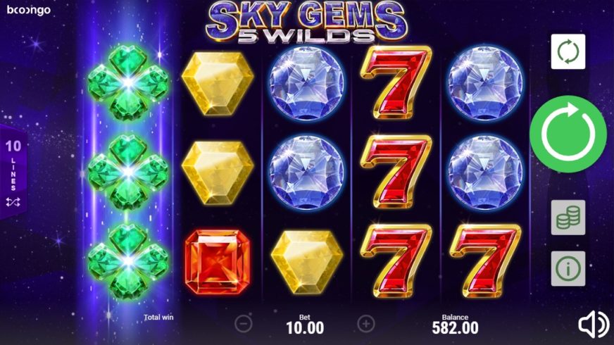 Sky Gems: 5 Wilds slot screen 2