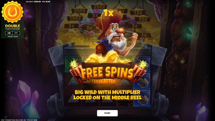 Dynamite Trail Hold & Win slot screen 3