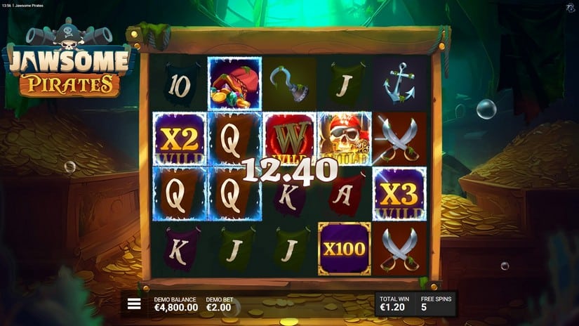 Jawsome Pirates slot screen 4