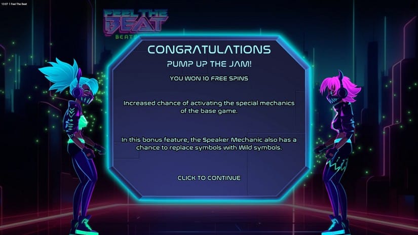 Feel the Beat slot screen 3