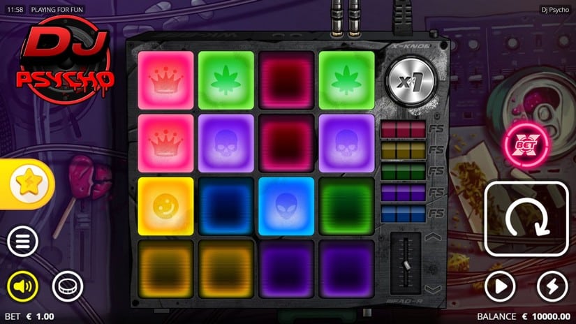 DJ Psycho slot screen 1