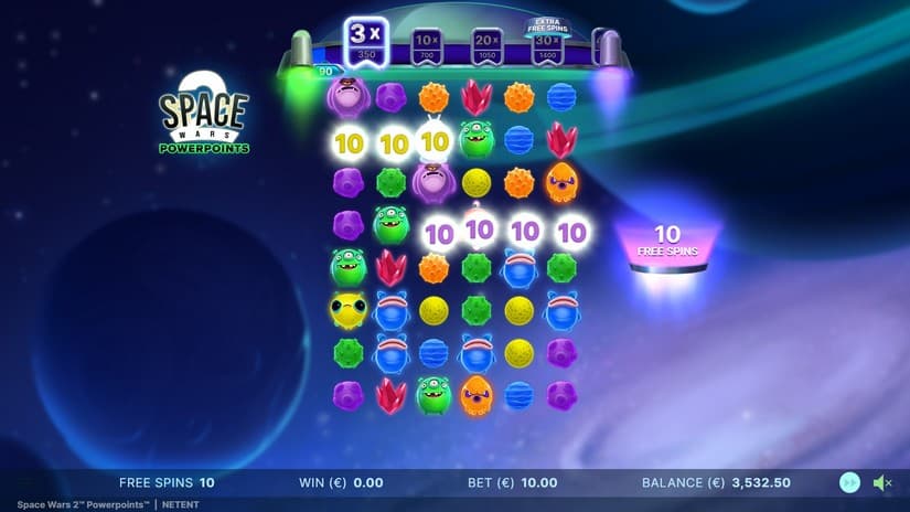 Space Wars 2 Powerpoints slot screen 4