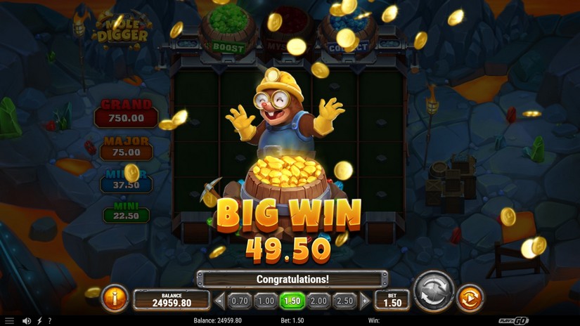 Mole Digger slot screen 6