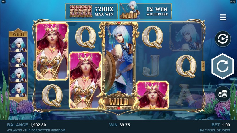 Atlantis The Forgotten Kingdom slot screen 4
