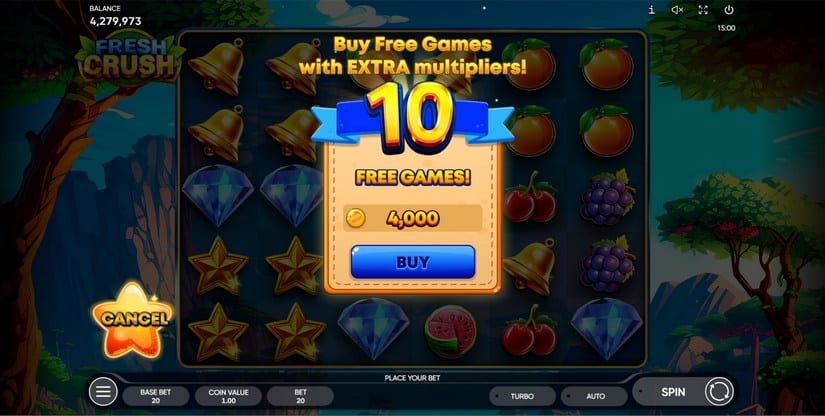 Fresh Crush slot screen 2