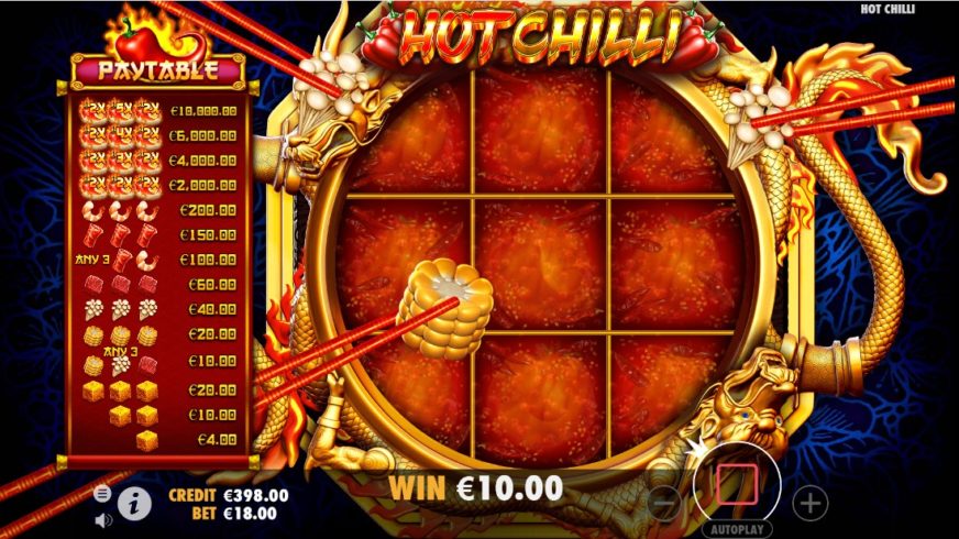 Hot Chilli slot screen 3