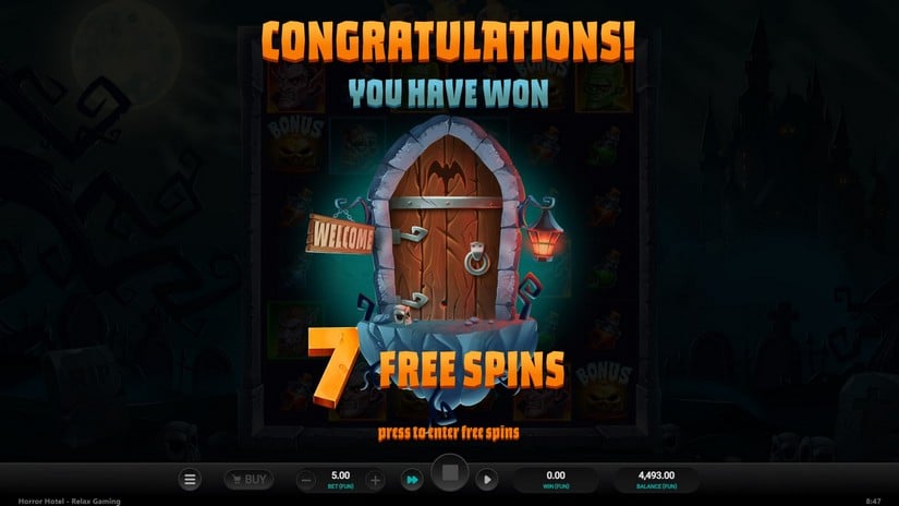 Horror Hotel slot screen 4