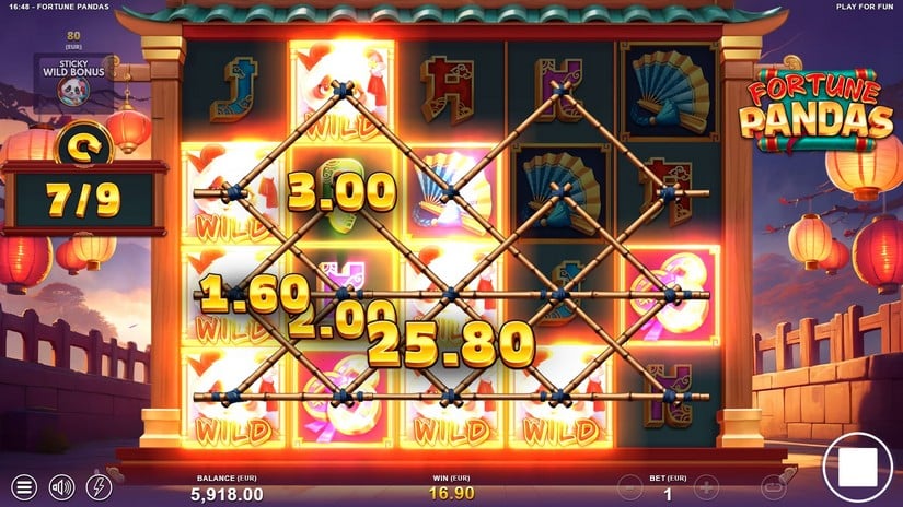 Fortune Pandas slot screen 6
