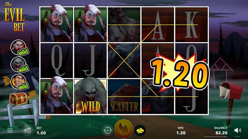 Evil Bet slot screen 3