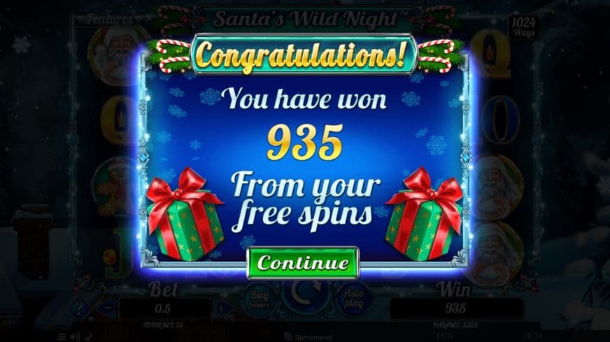Santas Wild Night slot screen 6