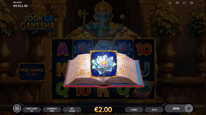 Book of Ganesha slot screen 2