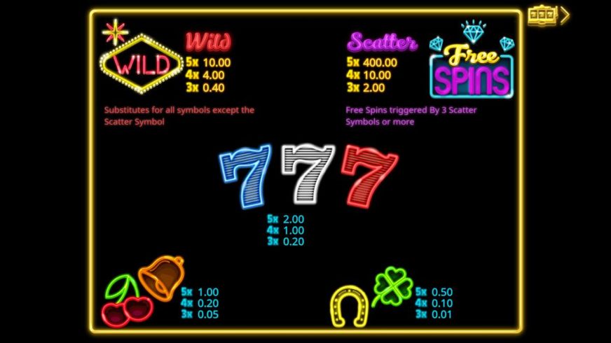 Vegas Wins slot screen 2