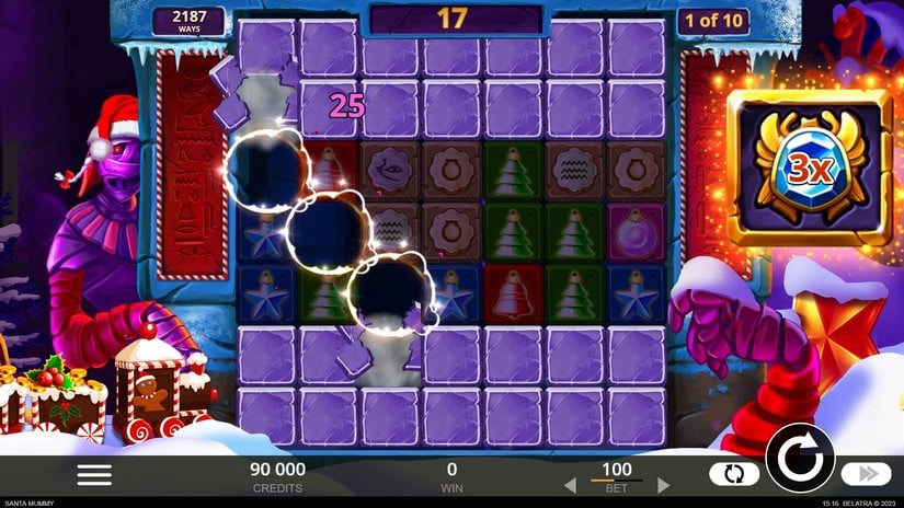 Santa Mummy slot screen 4