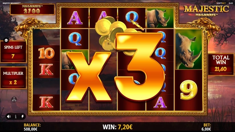 Majestic Megaways slot screen 5