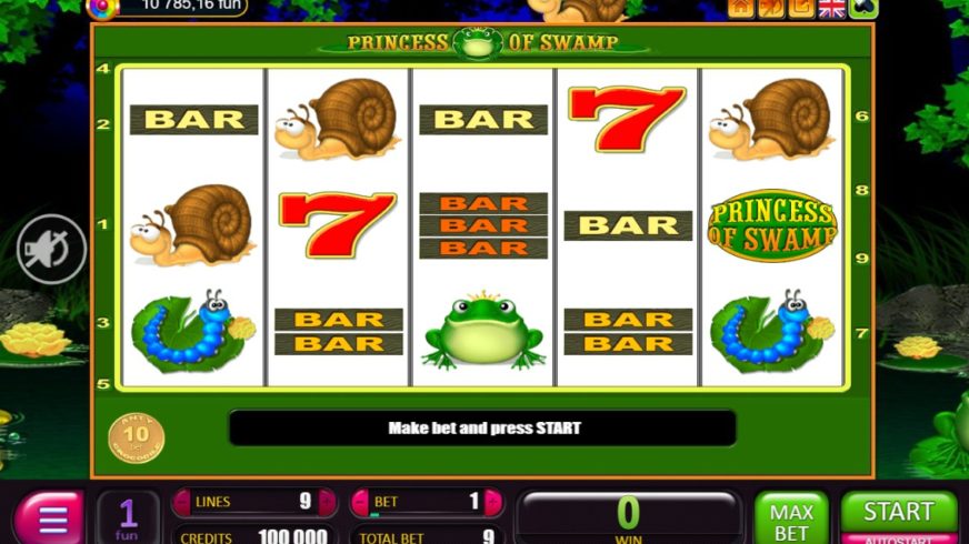 Princess of Swamp slot screen 1