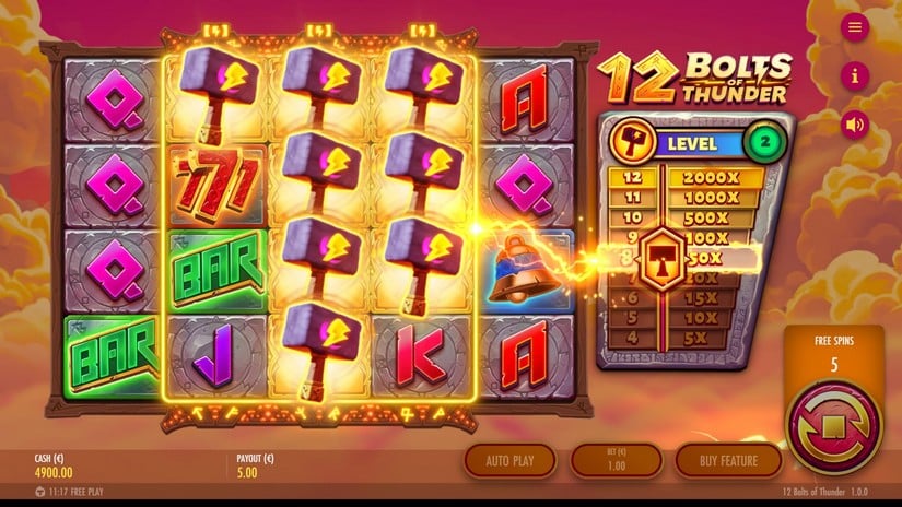 12 Bolts of Thunder slot screen 5