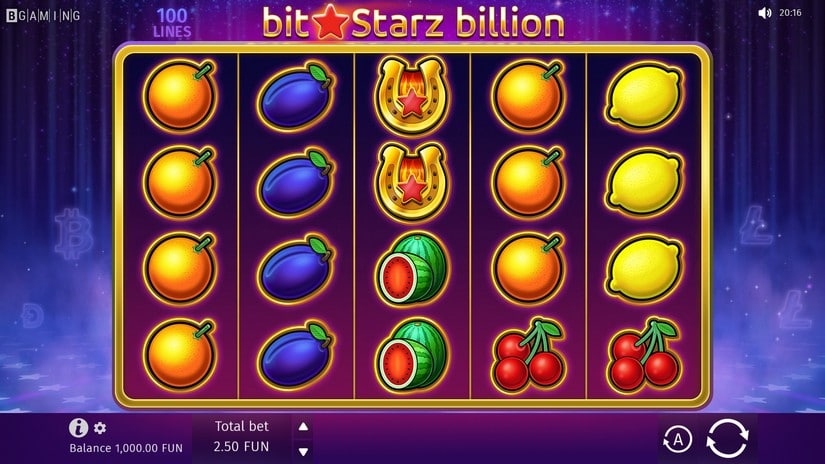 Bitstarz Billion slot screen 1