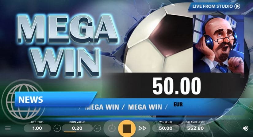 Super Striker slot screen 2