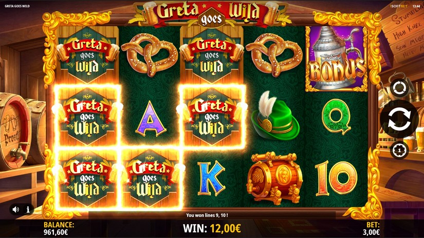 Greta Goes Wild slot screen 4