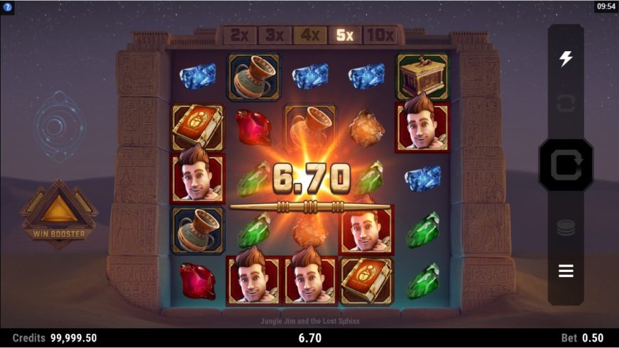 Jungle Jim and the Lost Sphinx slot screen 2