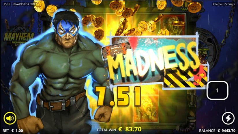 Infectious 5 slot screen 6