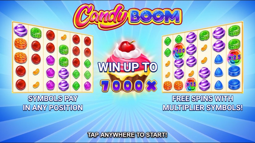 Candy Boom slot screen 1