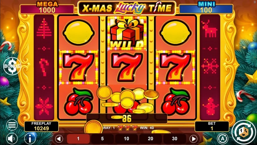 Xmas Lucky Time Hold And Win slot screen 3