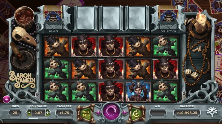 Baron Samedi slot screen 1