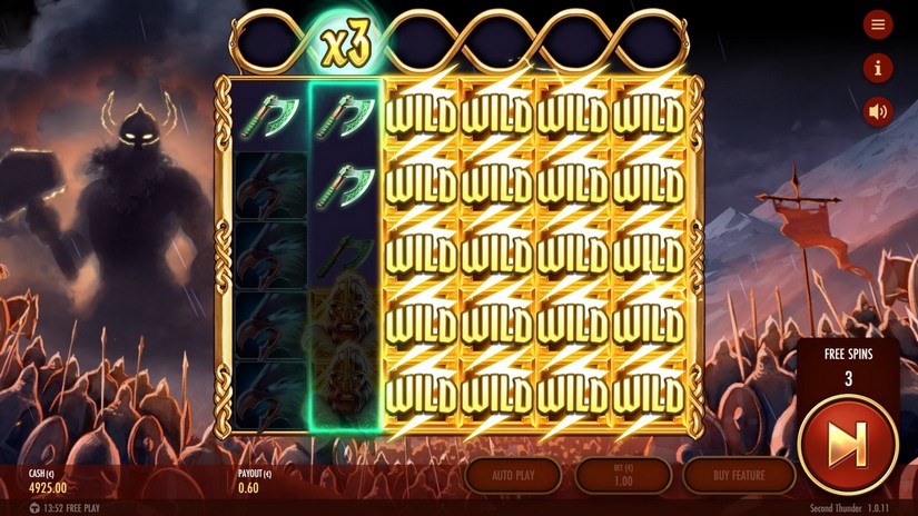 Second Thunder slot screen 4