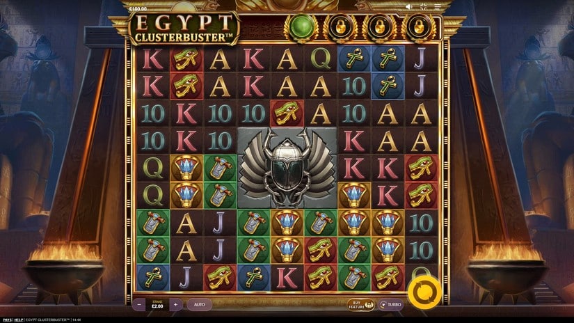 Egypt Clusterbuster slot screen 1