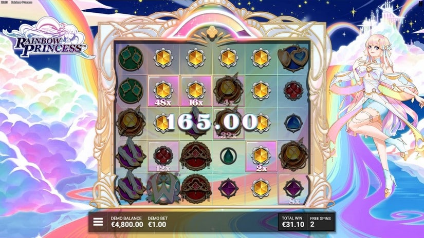 Rainbow Princess slot screen 6