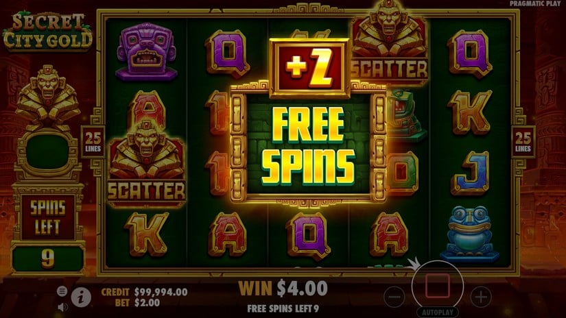 Secret City Gold slot screen 5