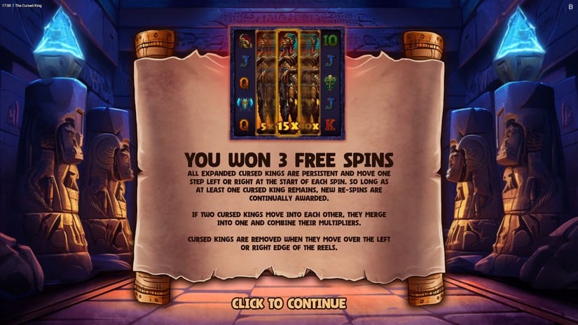 The Cursed King slot screen 5