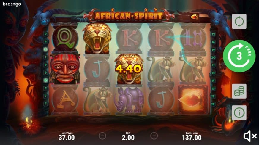 African Spirit slot screen 4