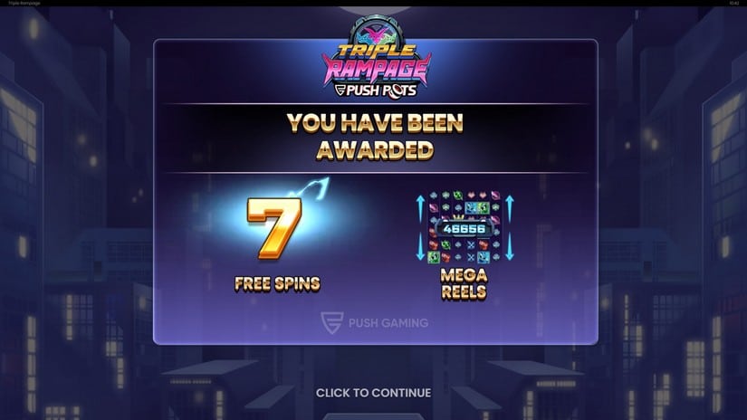Triple Rampage slot screen 3
