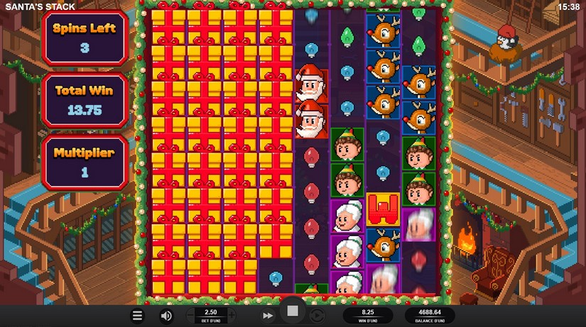 Santa’s Stack slot screen 5