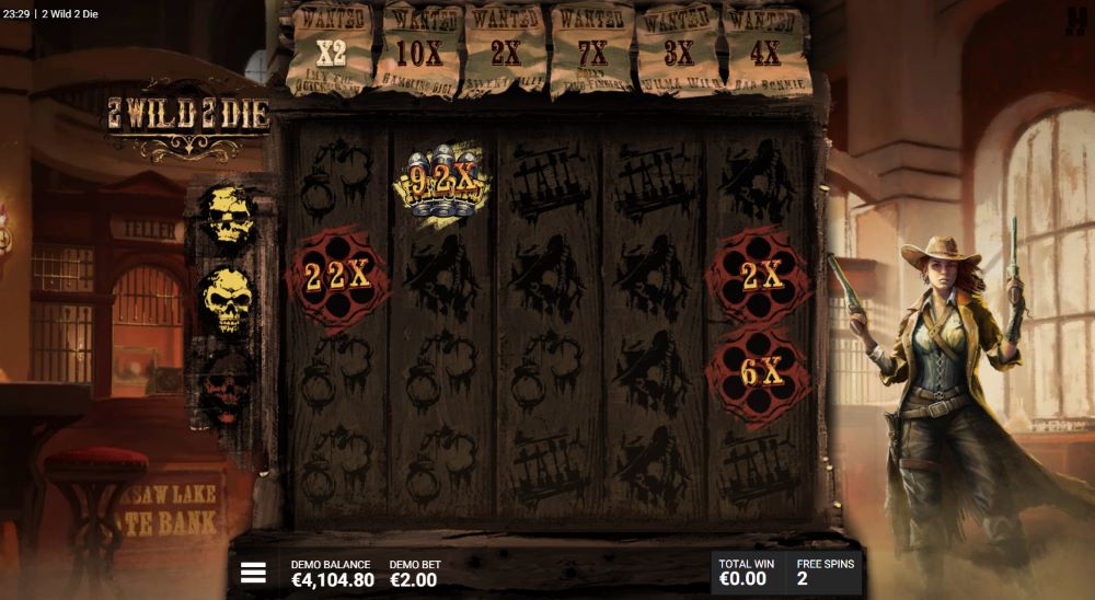 2 Wild 2 Die Most Wanted bonus