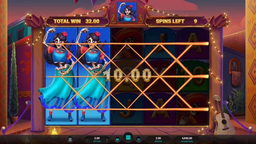 Los Cuatro Esqueletos slot screen 5